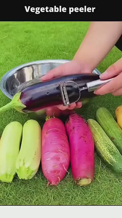 Stainless Steel Grater Kitchen Multifunctional Peeler Household Non-Hurt Hand Peeling Knife Dual-Use